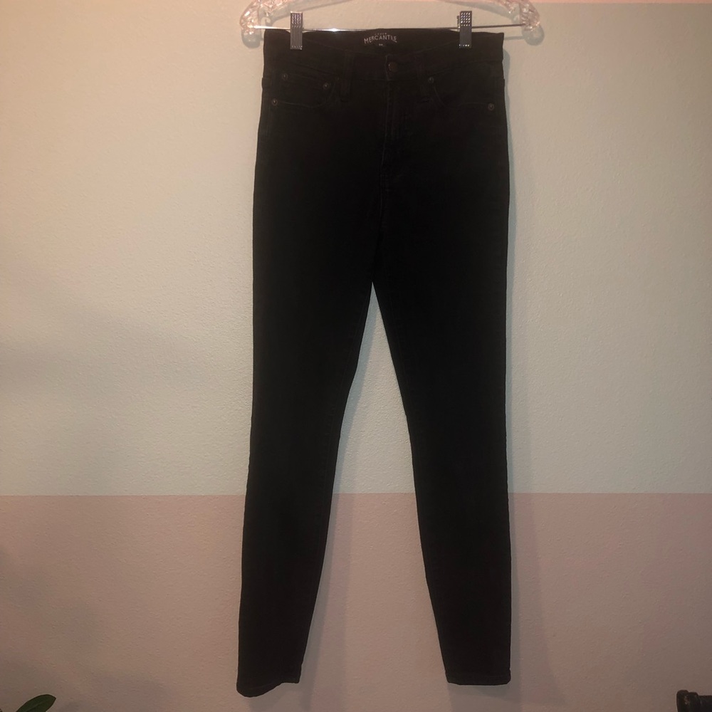 J. Crew Mercantile Black Skinny Jeans Size 26